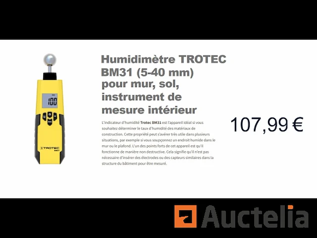 Vochtigheidsindicator trotec bm31 - afbeelding 1 van  2