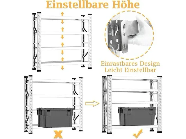 Vockol 4-tier garage rek - afbeelding 3 van  5