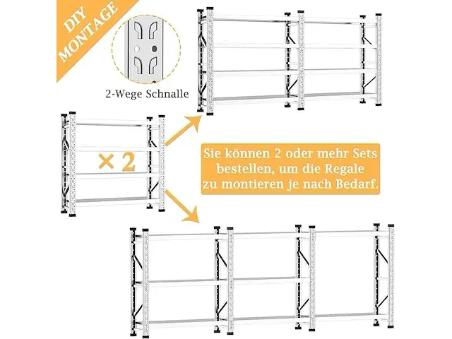 Vockol 4-tier garage rek - afbeelding 5 van  5