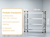 Vockol 4-tier garage rek - afbeelding 2 van  4