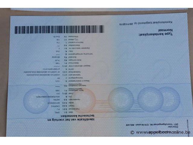 Voeruig meerdere doeleinde opel astra, datum 1ste inschrijving 6/6/2014, chassisnummze w0lpd6ebxeg068478, 84932km, euro 5b, benzine, co2 129, kenteken i+ii, gelijkvormigheidssattest - afbeelding 3 van  14