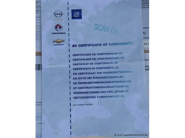 Voeruig meerdere doeleinde opel astra, datum 1ste inschrijving 6/6/2014, chassisnummze w0lpd6ebxeg068478, 84932km, euro 5b, benzine, co2 129, kenteken i+ii, gelijkvormigheidssattest - afbeelding 4 van  14