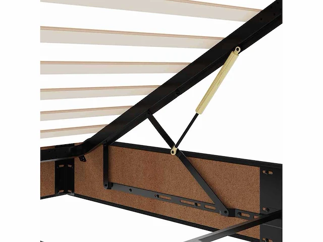 Voetenbank bed zonder matras zwart 90x200 cm fluweel - (x2) - afbeelding 8 van  9