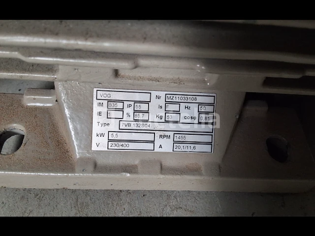 Vog elektromotor 5.5 kw 1455 rpm - afbeelding 6 van  7