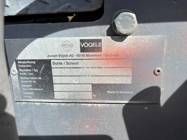 Vogele - 2010 - super 1303-2 - asfalteermachine - afbeelding 3 van  12