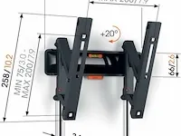 Vogel's comfort tvm 3215 | kantelbare tv-beugel | 19-43" | max 15kg | vesa 200x200 - afbeelding 3 van  3