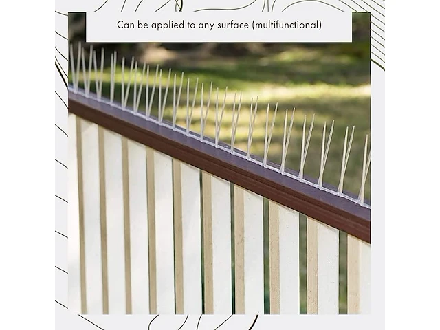 Vogelspikes doorzichtig polycarbonaat tot 4,9m - afbeelding 4 van  4