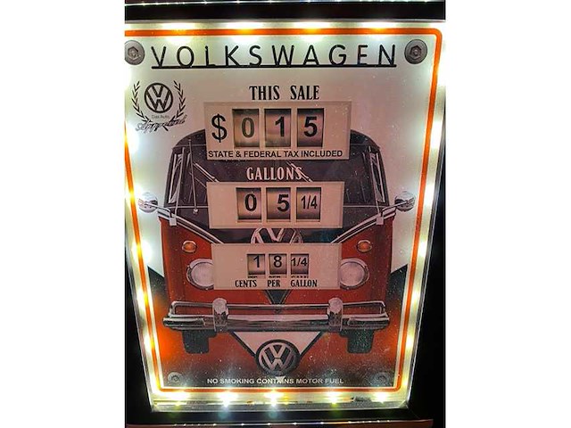 Volkswagen - benzinepomp kast - decor object - afbeelding 5 van  5