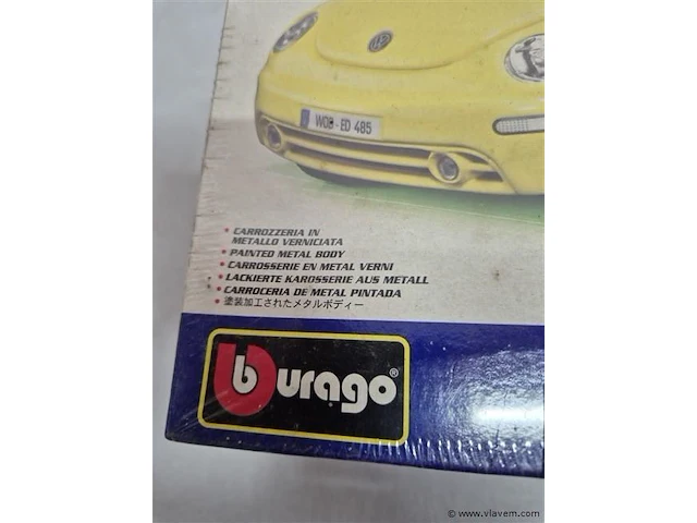 Volkswagen beetle 1:24 modelbouw metaal - afbeelding 2 van  3