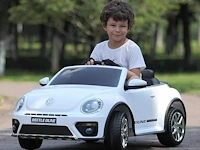 Volkswagen beetle xl elektrische kinderauto 12v - 1 tot 5 jaar - wit (nieuw) - afbeelding 6 van  7