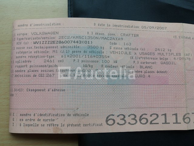 Volkswagen crafter (2007-58.642 km-vin:wv1zzz2ez86007443) - afbeelding 15 van  31