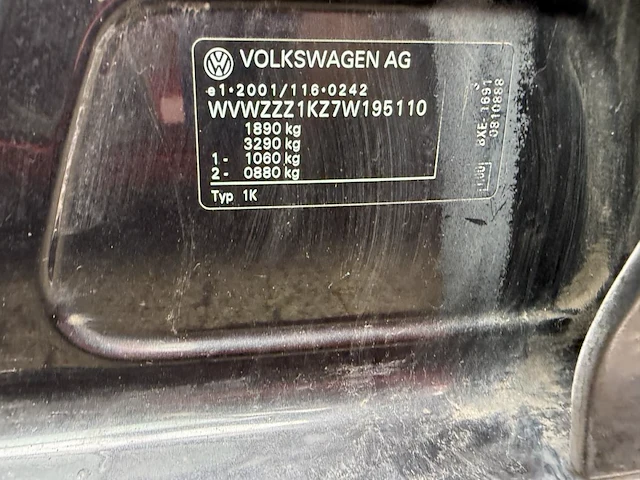 Volkswagen golf 5, 2007 - afbeelding 36 van  37