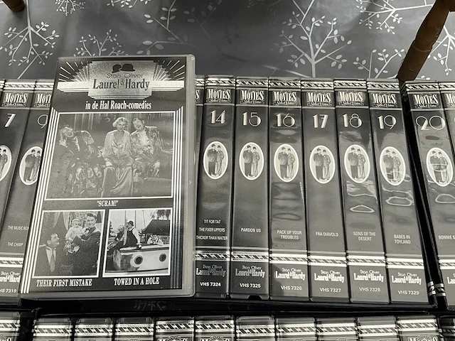 Volledige 60-delige reeks/verzameling videocassettes laurel & hardy - afbeelding 2 van  19