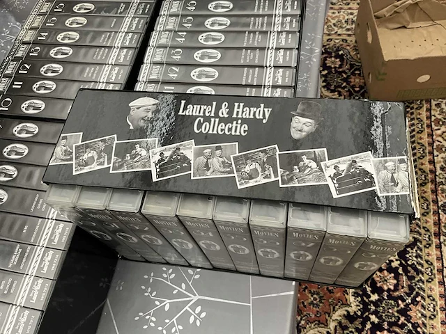 Volledige 60-delige reeks/verzameling videocassettes laurel & hardy - afbeelding 9 van  19