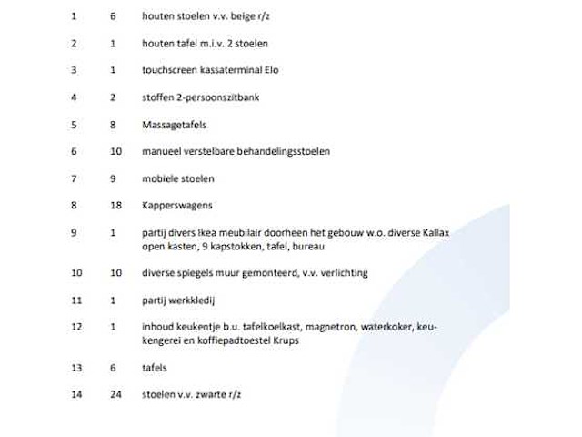 Volledige inboedel schoonheidssalon - afbeelding 74 van  77