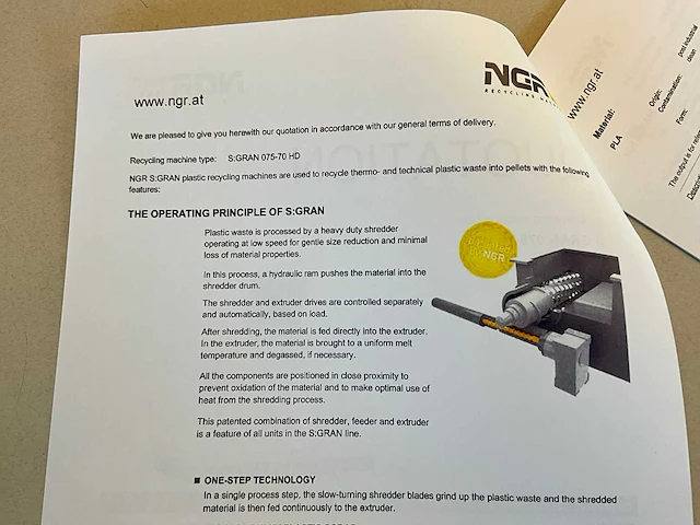 Volledige recyclagelijn ngr met divers toebehoren en chiller frigel - afbeelding 120 van  132