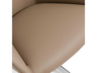 Volnerf lederen draaifauteuil -taupe - afbeelding 8 van  10