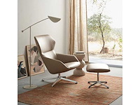 Volnerf lederen draaifauteuil -taupe - afbeelding 10 van  10