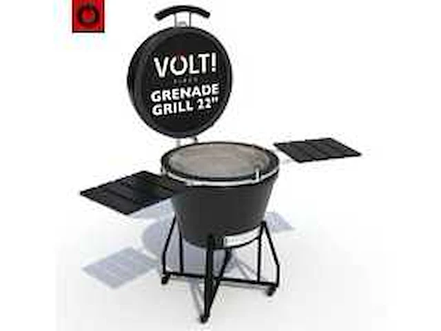 Volt! kamado bbq 22 inch houtskoolbarbecue, ø59 cm, luxe afwerking - afbeelding 7 van  16