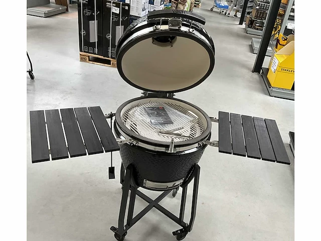 Volt! kamado bbq 22 inch houtskoolbarbecue, ø59 cm, luxe afwerking - afbeelding 9 van  16