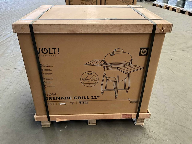 Volt! kamado bbq 22 inch houtskoolbarbecue, ø59 cm, luxe afwerking - afbeelding 14 van  16