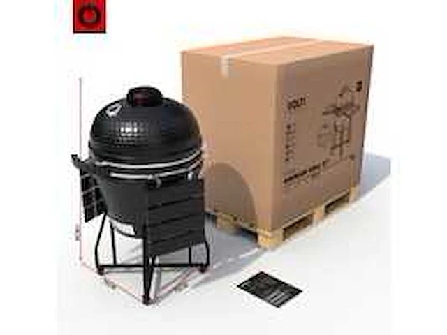 Volt! kamado bbq 22 inch houtskoolbarbecue, ø59 cm, luxe afwerking - afbeelding 16 van  16