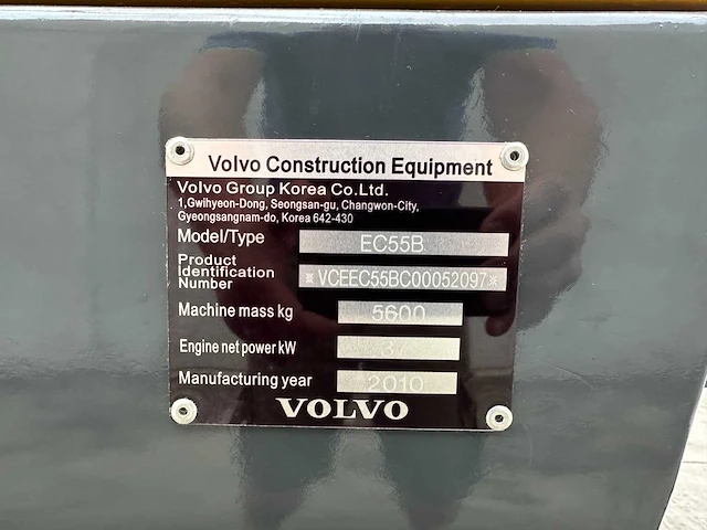 Volvo - 2010 - ec55b - midigraafmachine - afbeelding 36 van  42