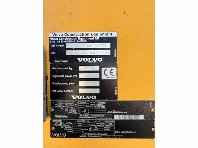 Volvo - 2013 - l70g - shovel - afbeelding 31 van  37