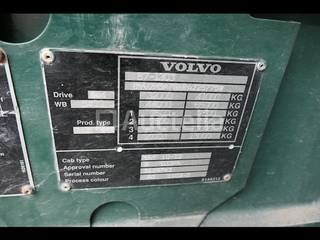 Volvo f12 (1994-64.040 km-vin:yv2h5a7g6ra225775) - afbeelding 45 van  62