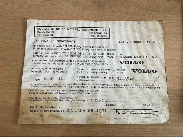 Volvo f85-34 vrachtwagen uit 1971 - afbeelding 23 van  25
