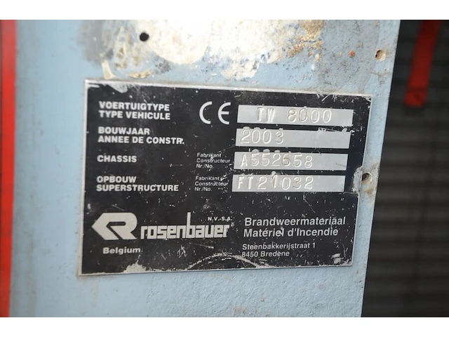 Volvo fm 4x2 tankwagen, bouwjaar: 06/06/2004, ch.nr. yv2j4cja12a552658 met boorddocumenten en sleutel - afbeelding 6 van  46