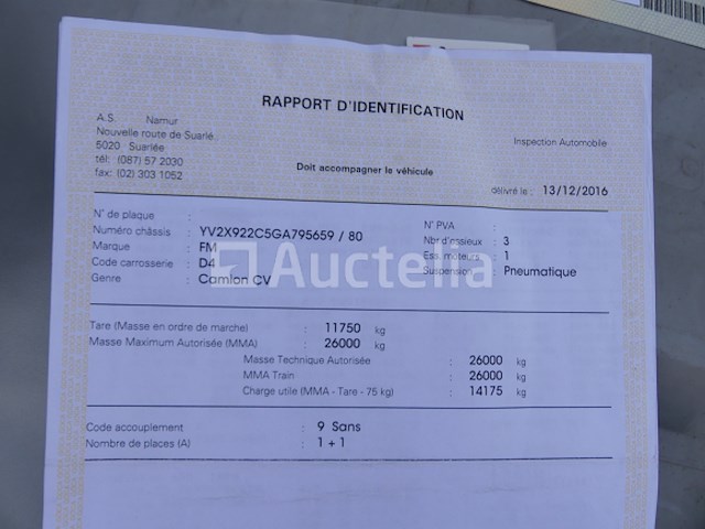 Volvo fm curb truck (2016-561.954 km-vin:yv2x922c5ga795659) - afbeelding 25 van  37