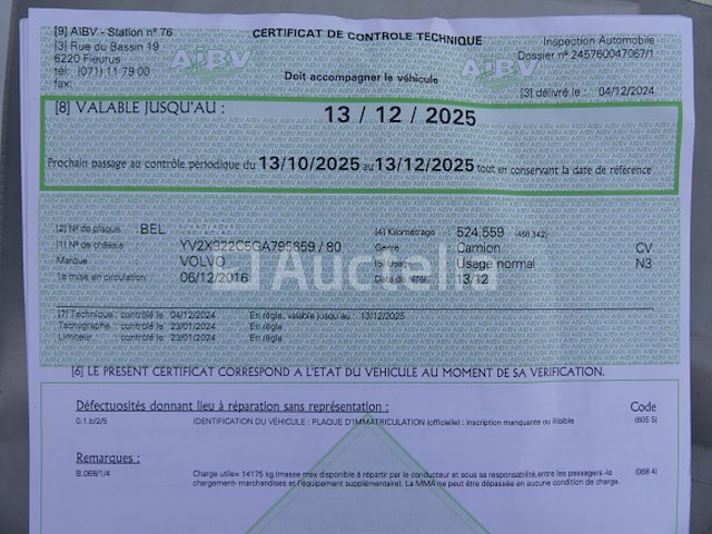 Volvo fm curb truck (2016-561.954 km-vin:yv2x922c5ga795659) - afbeelding 26 van  37