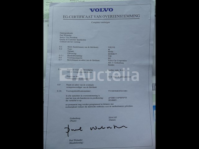 Volvo v40 gemengd auto (2015-87.651 km-vin:yv1mv8481f2213201) - afbeelding 5 van  27