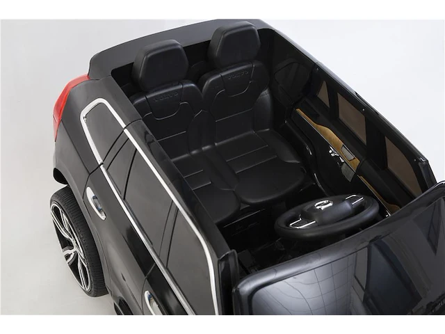 Volvo xc90 elektrische kinderauto 12v - 1 tot 6 jaar - zwart - afbeelding 4 van  5
