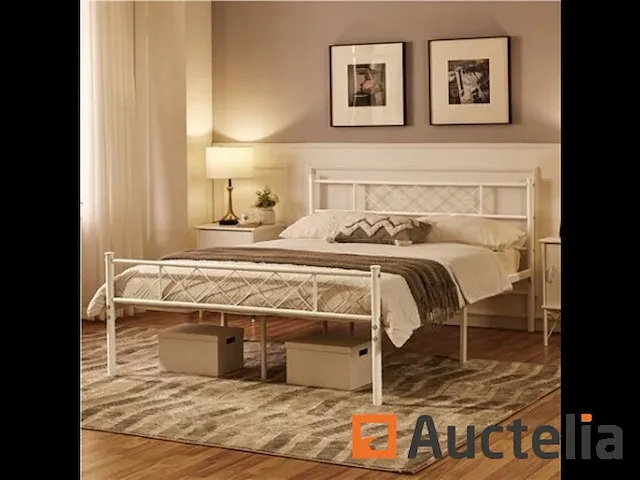 Volwassen double metaal bed frame voor volwassenen - afbeelding 1 van  2