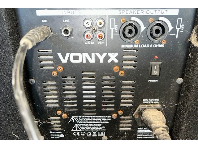 Vonyx subwoofer + 4 luidsprekers - afbeelding 4 van  6