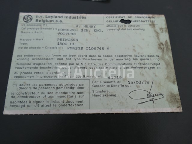 Voorouderauto om austin princess te restaureren (1978-46.112 km)(vin: pm4sgs106745m) - afbeelding 14 van  14