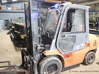 Vorkheftruck toyota u2-7fdjf35, cap 3500kg, bj 2005, serienummer 7fdjf35, uren 8378 - afbeelding 1 van  7