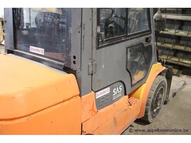 Vorkheftruck toyota u2-7fdjf35, cap 3500kg, bj 2005, serienummer 7fdjf35, uren 8378 - afbeelding 6 van  7