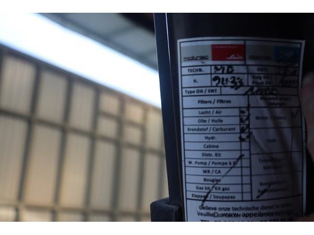 Vorkheftruck toyota u2-7fdjf35, cap 3500kg, bj 2005, serienummer 7fdjf35, uren 8378 - afbeelding 7 van  7