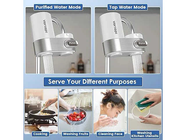 Vortopt waterzuiveraar voor keukenkraan - afbeelding 5 van  6