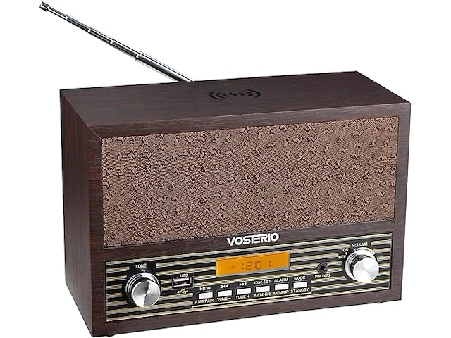 Vosterio retro fm korte golfradio - afbeelding 1 van  4