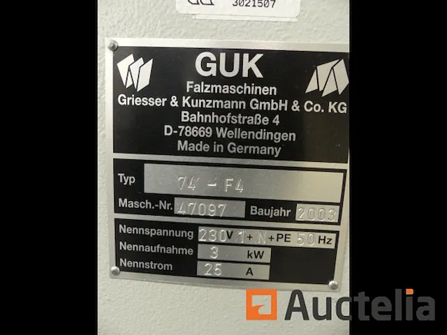 Vouwmachine guk k74/6 ktl-f4 - afbeelding 18 van  19