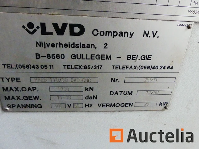 Vouwmachine lvd ppeb 170/30 cad-cnc - afbeelding 10 van  14