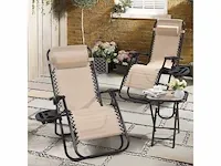 Vouwset met bekerhouder en beige tafel - afbeelding 1 van  5