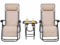 Vouwset met bekerhouder en beige tafel - afbeelding 3 van  4