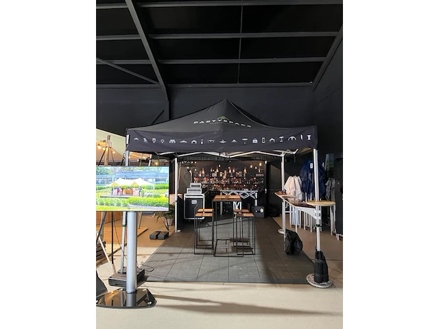 Vouwtent 3 x 3 m - alu frame - bedrukt dakzeil - afbeelding 1 van  5