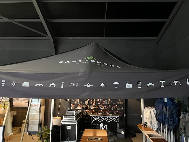 Vouwtent 3 x 3 m - alu frame - bedrukt dakzeil - afbeelding 3 van  5