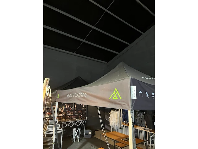 Vouwtent 3 x 3 m - alu frame - bedrukt dakzeil - afbeelding 4 van  5